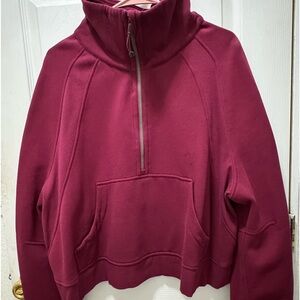 Lululemon scuba funnel neck… Great condition!! Only worn twice xl/xxl….Burgundy